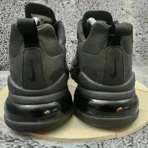 Nike Air Max 270 React Triple Black - Picture 7 of 9